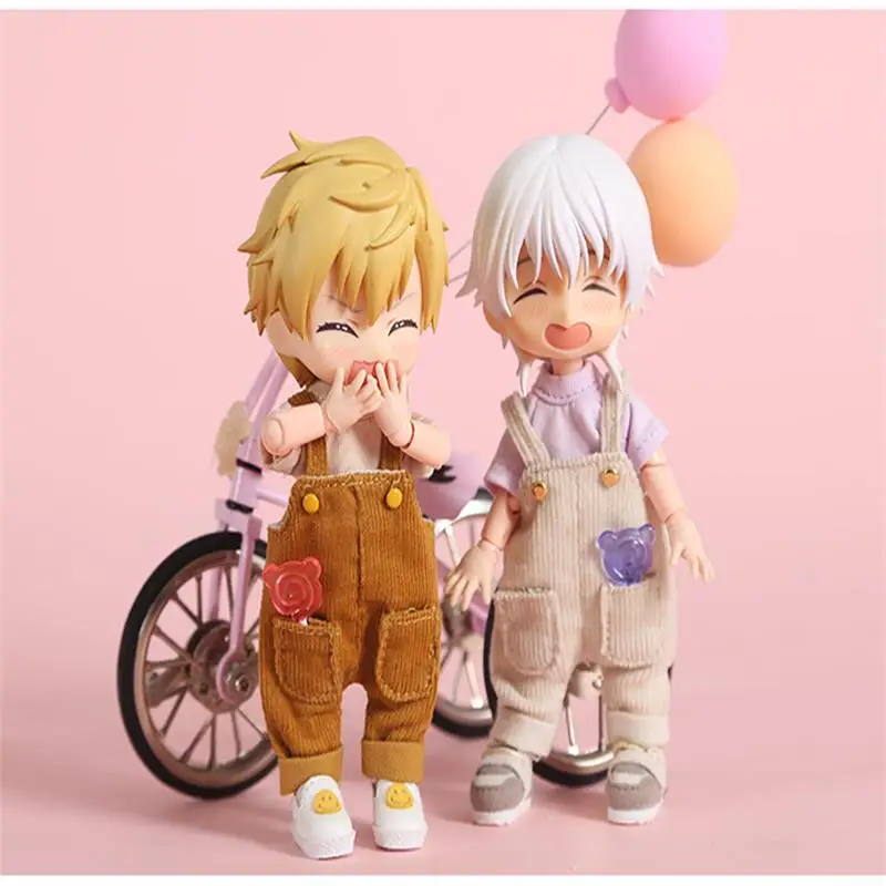Ручной работы 1 шт. Симпатичные OB11 куклы подтяжки брюки для ob11 1/12 bjd куклы комбинезоны одежда аксессуары