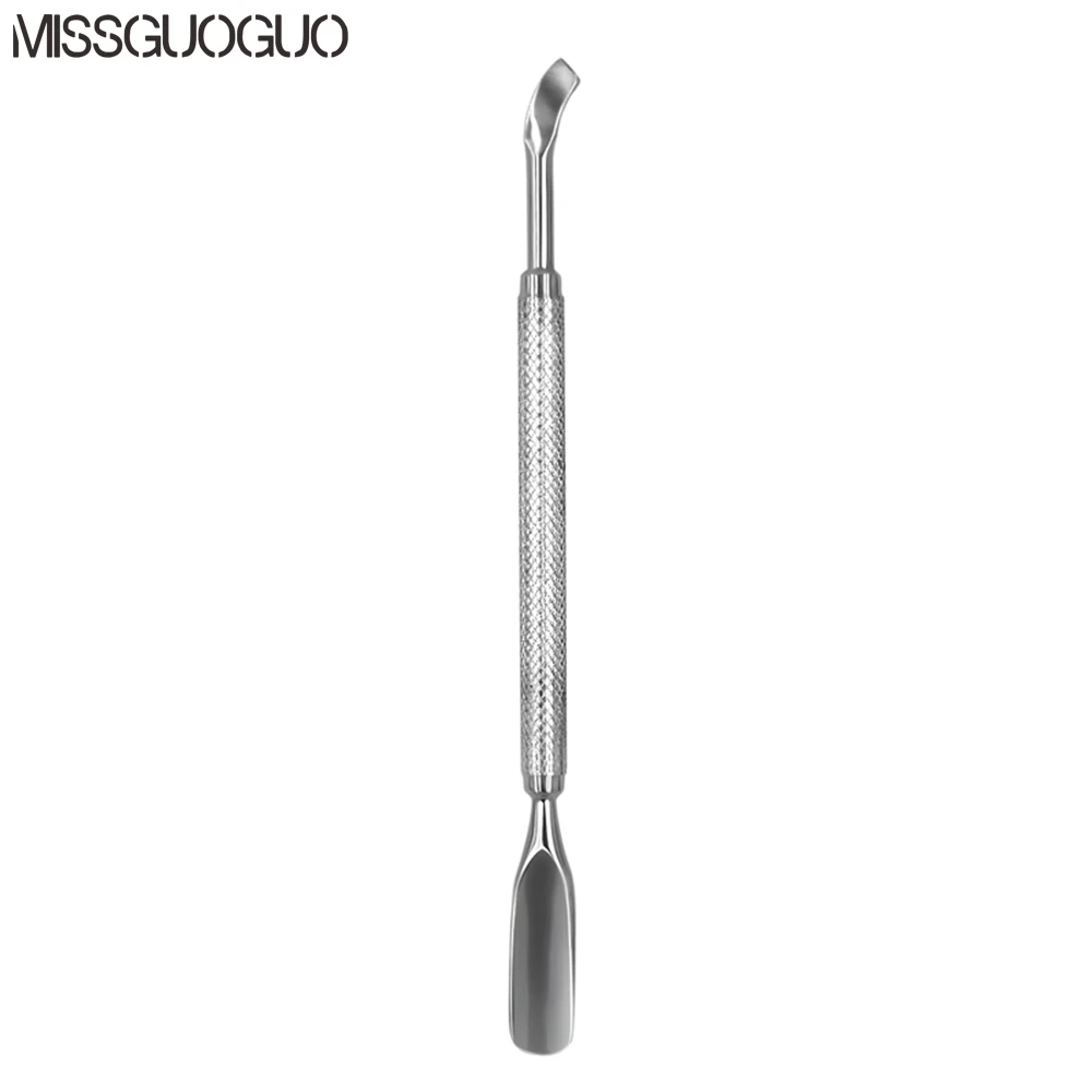 Двойная головка нержавеющая сталь кутикулы ногтей толкатель Портативный