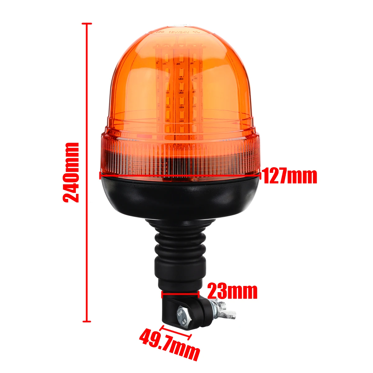 12 V/24 V для седельный тягач внедорожник лодка 60 Светодиодный 5730 Автомобильный светодиодный вращающийся мигающий желтый маяк Предупреждение светильник Mayitr