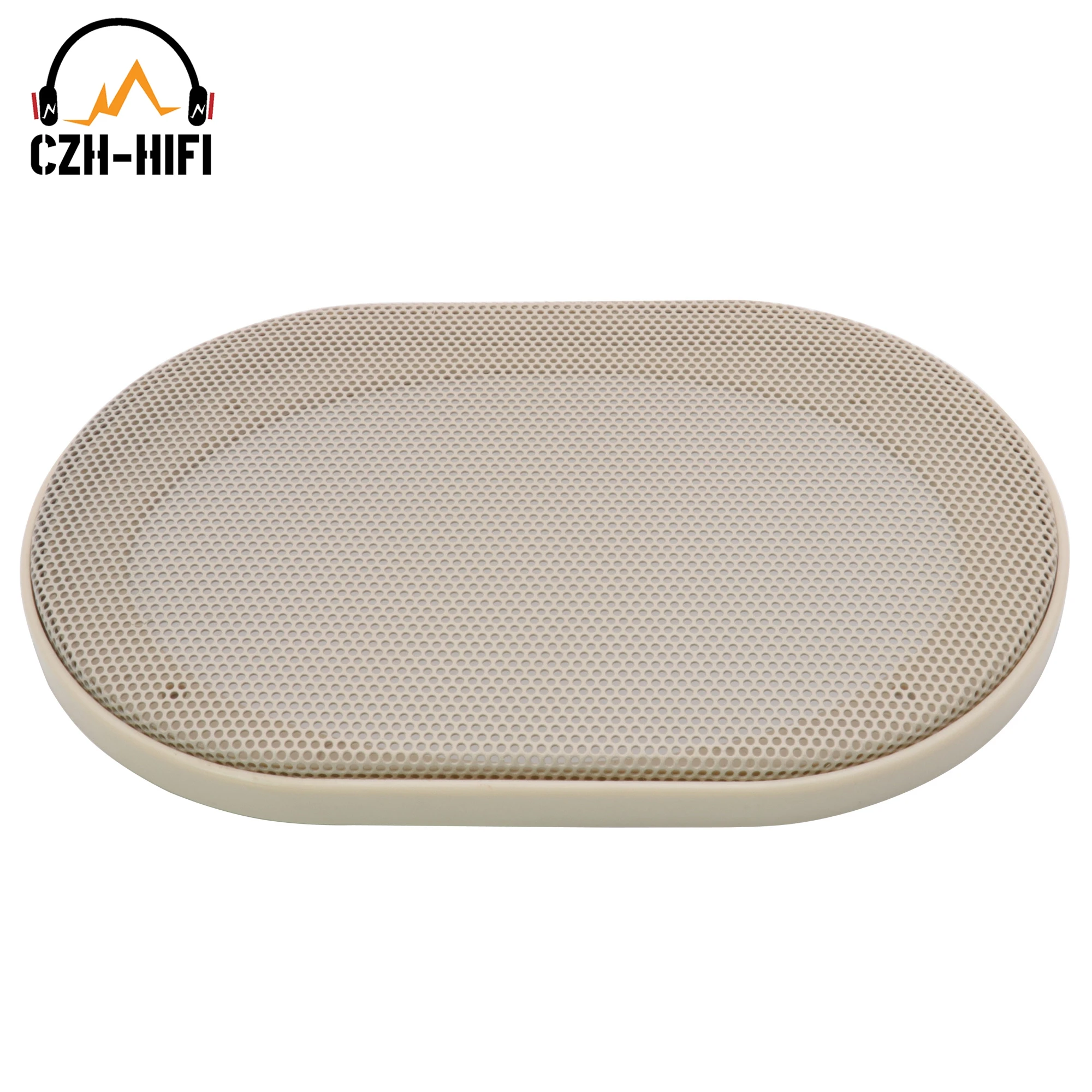 2 Stück Lautsprechergitterabdeckung 4'x6' 5''x7' 6''x9' Staubdichte Netzabdeckung aus Kunststoffstahl, dekorativer Kreis für Subwoofer-Auto-Audiogehäuse – Detail 3