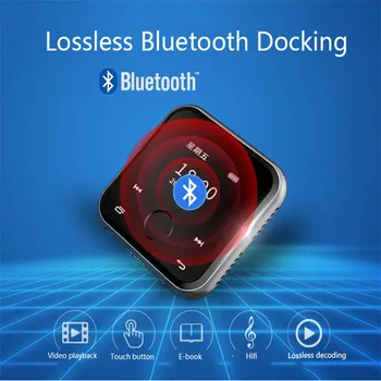 

R320 Super Mini MP3 Music Player Bluetooth 4.2 Portable Touch Large Screen Video Music Player with Clip Bluetooth MP3