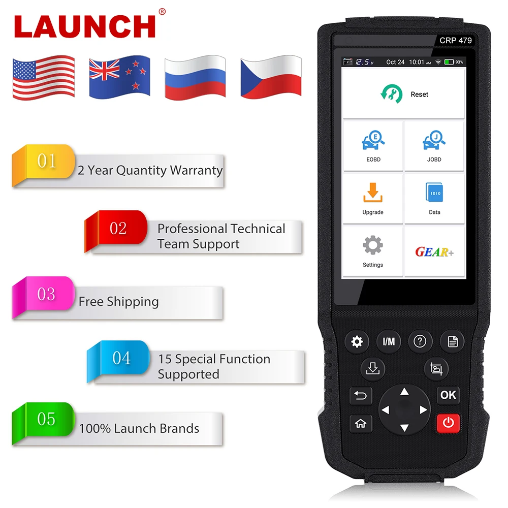 Запуск X431 CRP479 OBD2 сканер EPB DPF IMMO батарея сброс масла автоматический PK Launch CRP429C