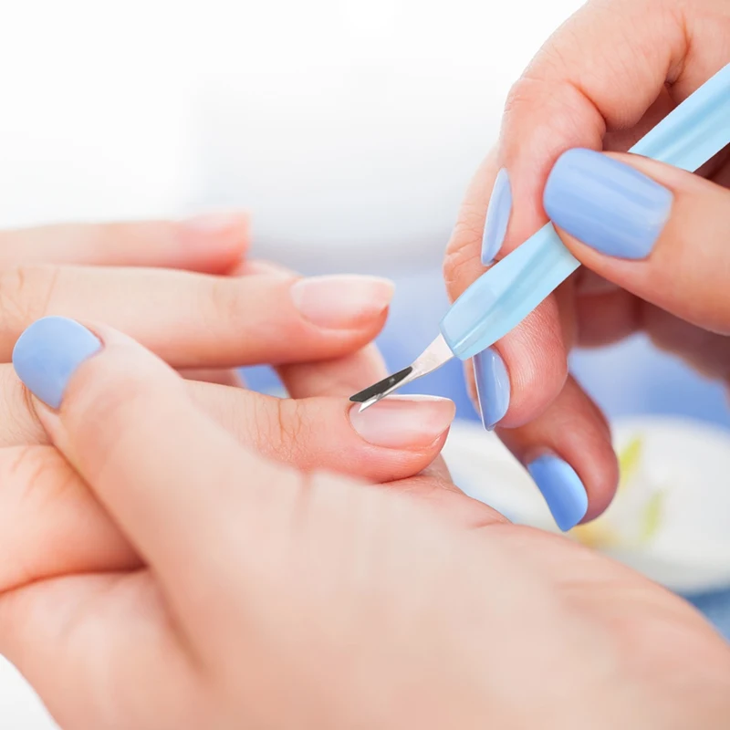 18pcs Exfoliate Dead Skin Knife Fork Cuticle Pusher Finger Cut Dead Shovel Dead Skin Repair Nail Tools Dedicated