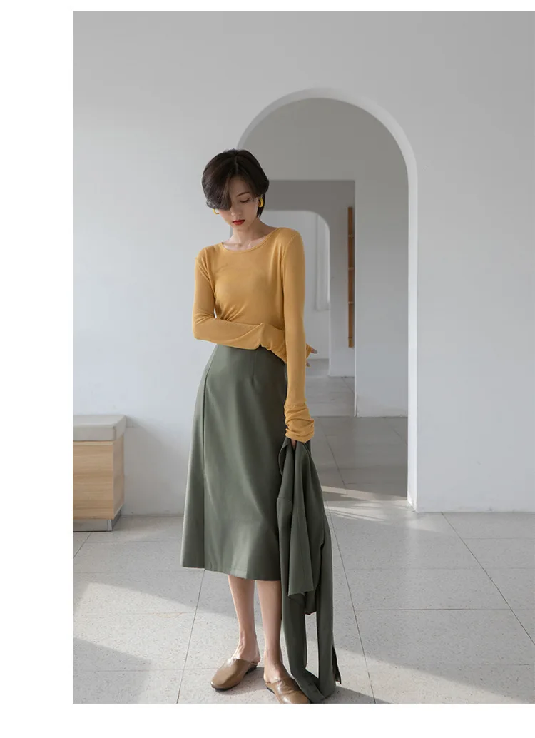 TVVOVVIN Autumn Concise Hong Kong Flavor Solid Color Both Row Buckle Long Sleeve Short Fund Small Suit Woman ZX188