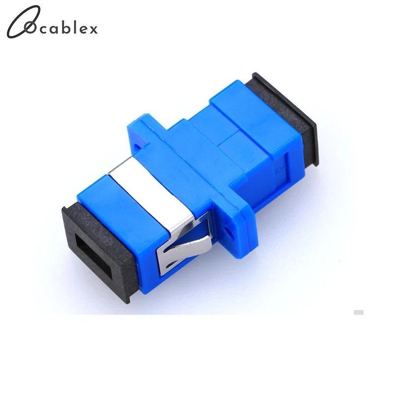 100pcs/lot SC/UPC Adaptor Fiber Optic Adapter Flange Fiber Coupler For Telecome network and Optic communication Equipment