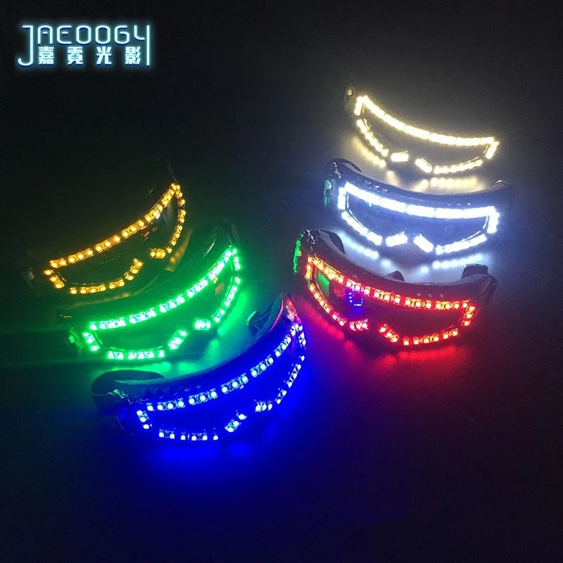 

LED Light-emitting LED Glasses, Green Fluorescent Gloves, Bars, Nightclubs, DJ Stage Performances, Dance Props, High Quality,