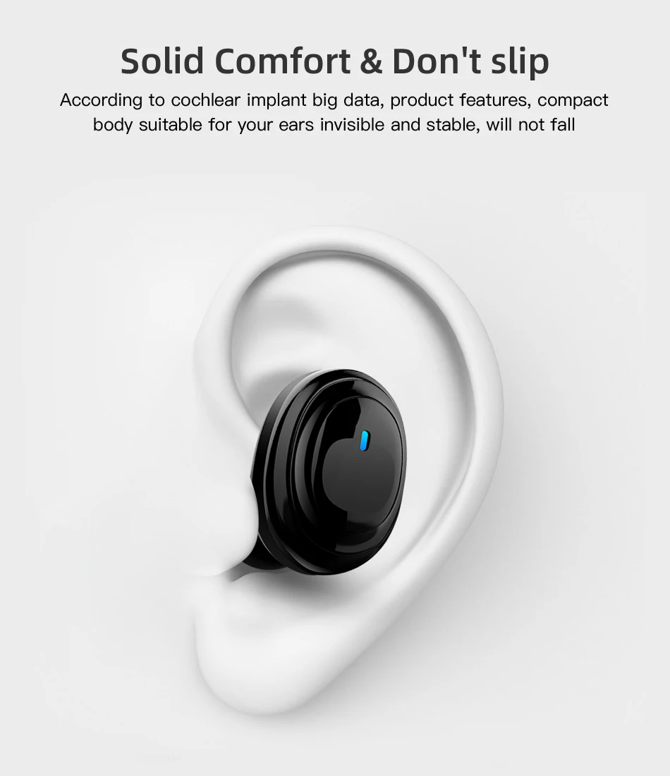 H01 TWS Bluetooth 5,0 наушники настоящие беспроводные 9D стерео музыкальные наушники светодиодный дисплей 2000 мАч наушники можно заряжать для телефона