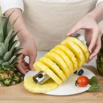 

Stainless Steel Pineapple Peeler Cutter Corer Fruit Knife Pineapple Slicer and Lemon Squeezer Juice Juicer Kitchen Accessories