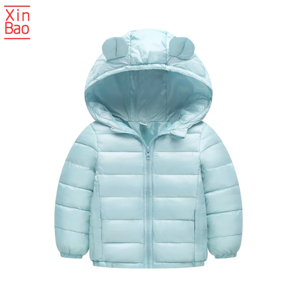 XINBAO, детская верхняя одежда, детские куртки, куртка для мальчиков и девочек, осеннее пальто теплое пальто с капюшоном, парка детская зимняя куртка с хлопковой подкладкой парка 1 от 3 до 6 лет - Цвет: blue