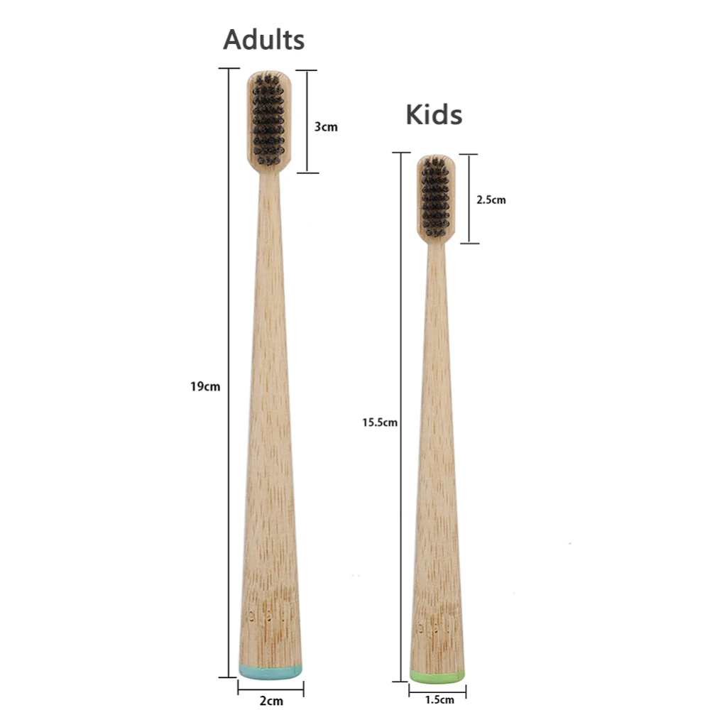 Натуральная бамбуковая древесная зубная щетка с мягкой щетиной низкоуглеродистая Экологически чистая деревянная ручка зубная щетка для чистки зубов