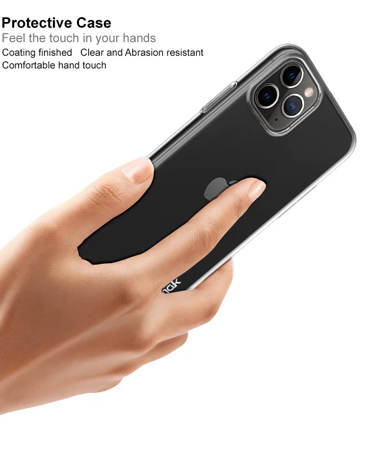 IMAK Кристалл PC Etui для Apple iPhone 11 чехол Coque iPhone 11Pro Max чехол Защита для Funda iPhone 11 Pro Max задняя крышка