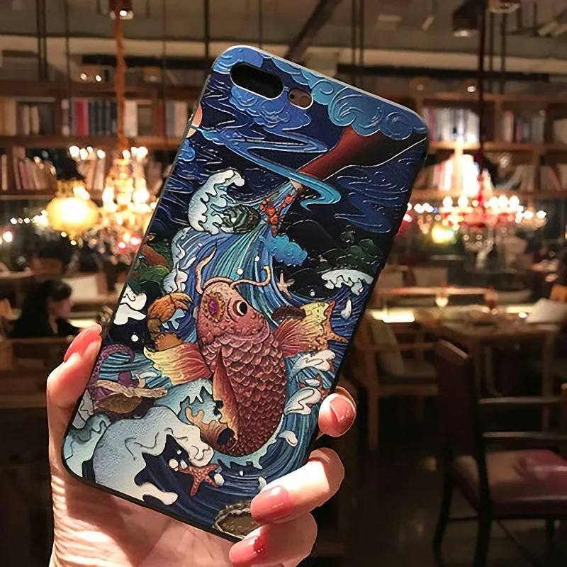 Чехол Emboss China Big dragon Heaven earth для Iphone XS MAX XS X XR, чехол для 6 6S 7 8 Plus - Цвет: 27