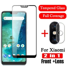 2 in 1 9D Camera Tempered Glass for Xiaomi Mi A2 L