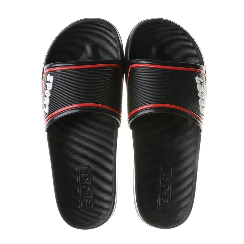 ASIFN Men Slippers Summer EVA Home Household Outdoor Slides Soft Bottom Bath Bathroom Slip Deodorant Sandals Male Flip Flops - Цвет: Черный