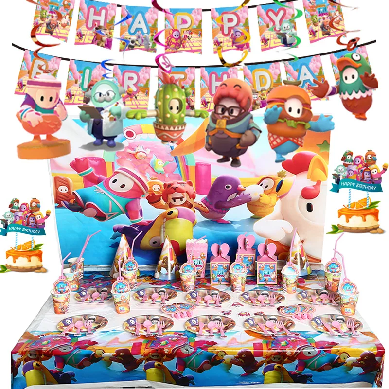 32pcs Party Supplies Decoraciones de Vajilla para Fiestas ，se Aplica a Fiestas de cumpleaños de niños Decoraciones de Mesa Fiestas de Barbacoa 