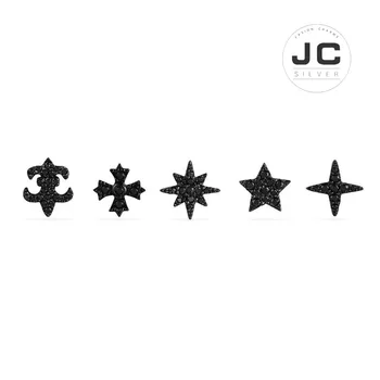 

New Fashion Charms Tibetan silver Original Engraving,Black Mix Earring Set For Women Mono Glamour Jewelry Gift