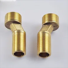 Напрямую от производителя медных длинных толстых изогнутых ног душевой кран аксессуары длинный эксцентриковый винт угловой