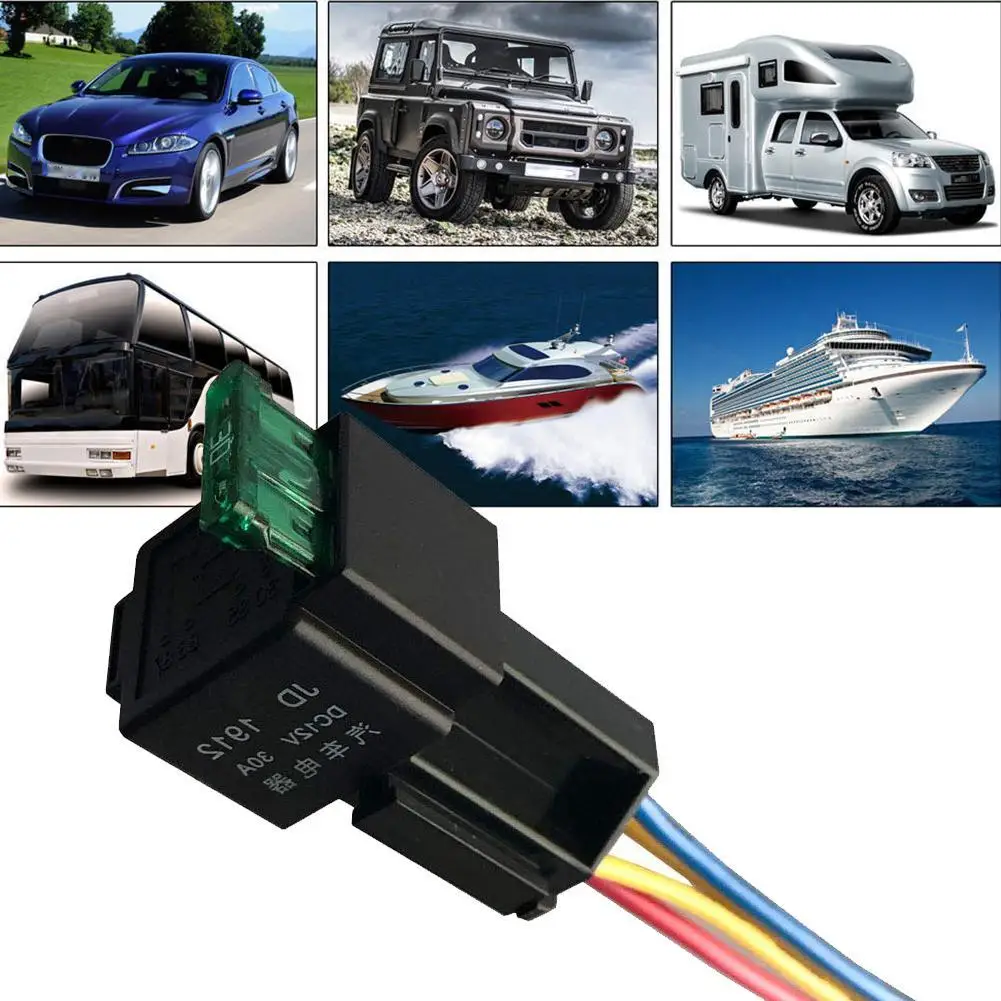 12V аксессуар предохранители автомобильные вкл/выкл электронные 30A 4-контактный с сигарет розетка машинный держатель плавленого реле