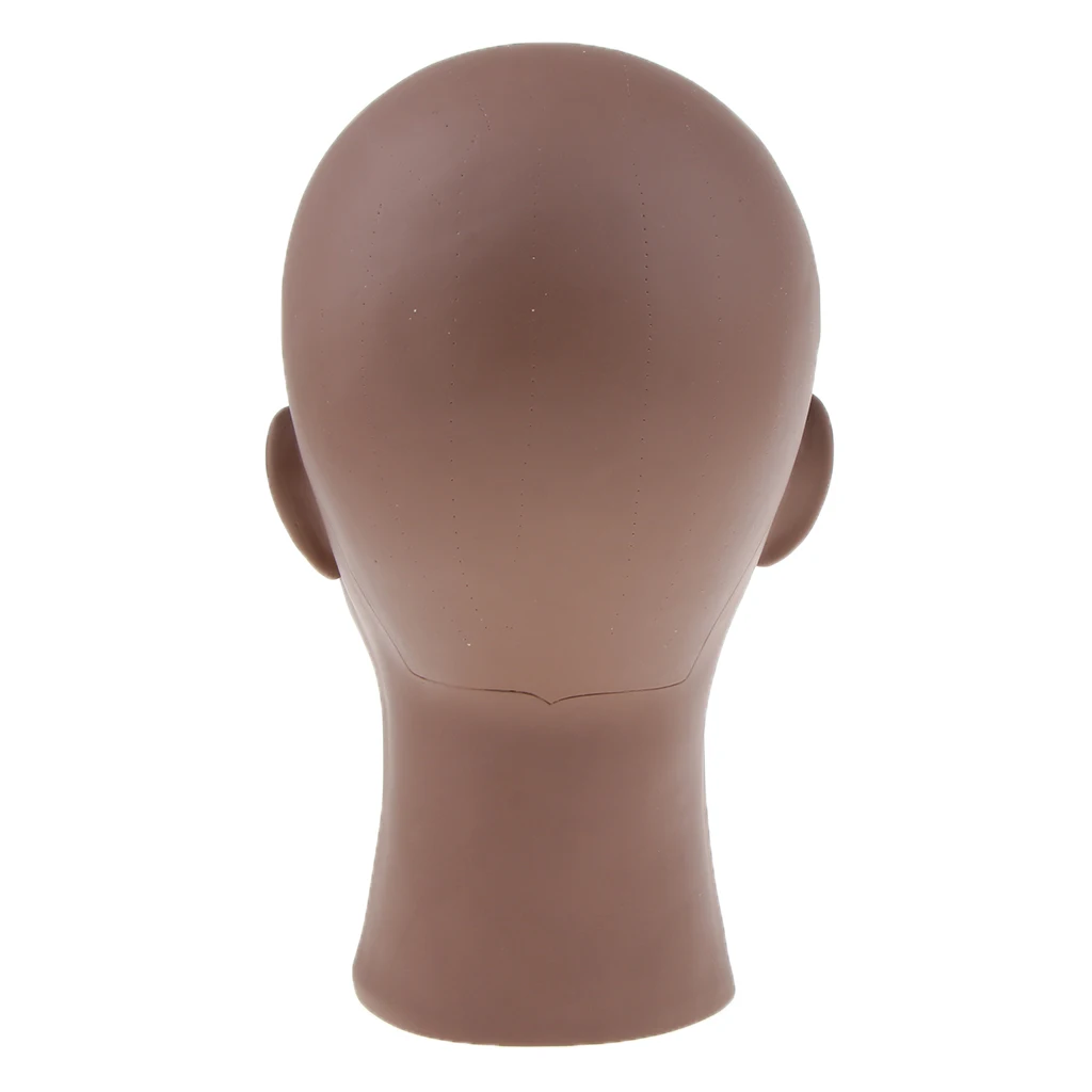 Mannequin Head Stand Brown Skin Female Pro Cosmetology Wig Hat Eyeglasses Manikin Head Model Display Stand