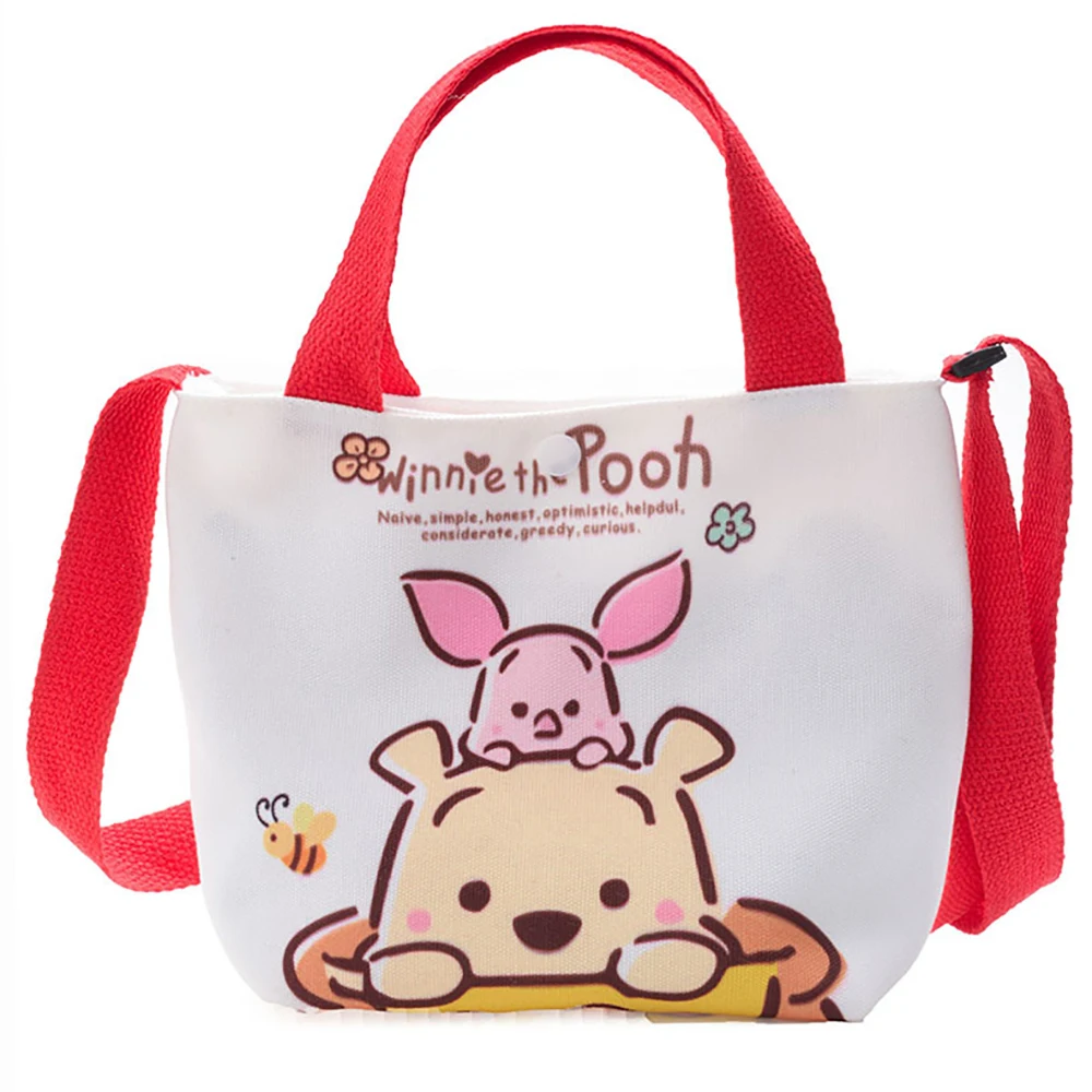 Disney Brand Mickey Mouse Shoulder Bags For Girls Cartoon Winnie The Pooh Fashion Handbags Kids Cute Minnie Crossbody Packages