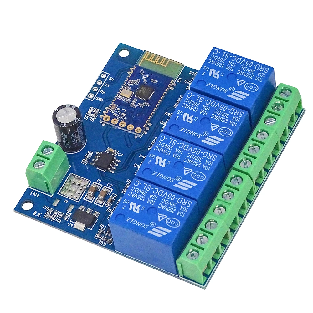 1PCS 5V/12V 4CH Remote control Switch Bluetooth Relay Module for
