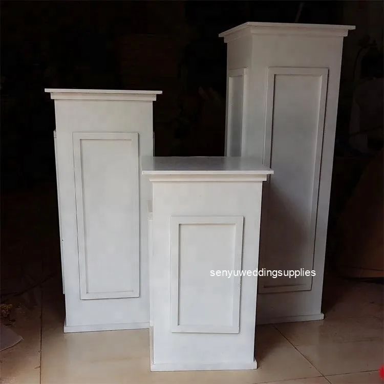 3pcs/set)colorful white acrylic party cake plinth acrylic backdrop arch stand for wedding decoration senyu2006