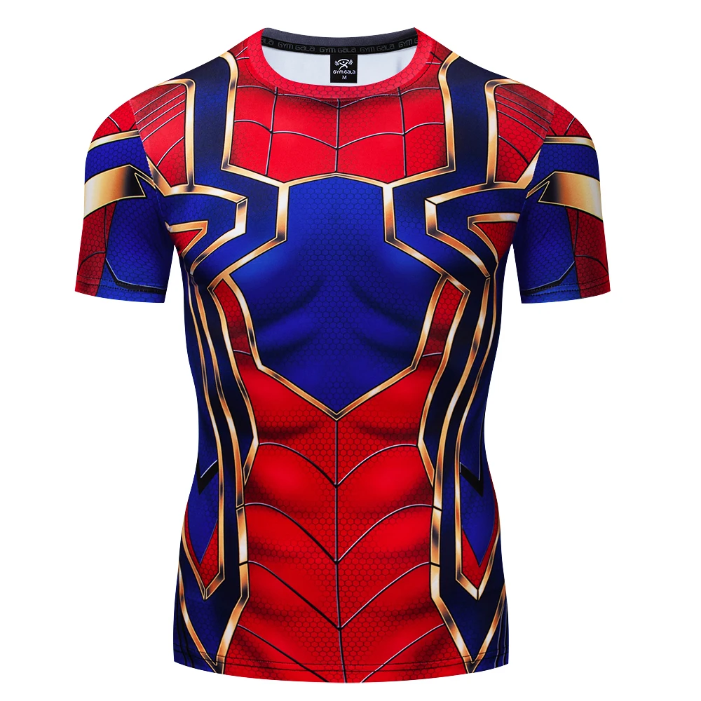 

Spiderman Batman Iron Man Superman Captain America Winter Soldier T Shirt Avengers Costume Comics Superhero Mens gym