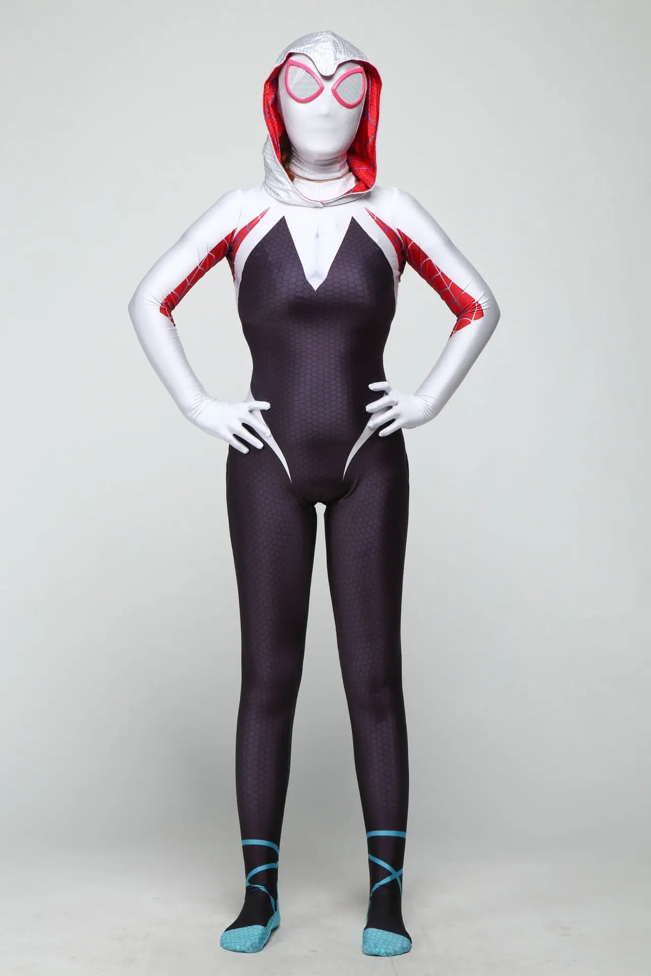 

3D Print Spider Gwen Stacy Spandex Lycra Zentai Spiderman Costume for Halloween Cosplay Female Spider Suit Anti-Venom Gwen woman