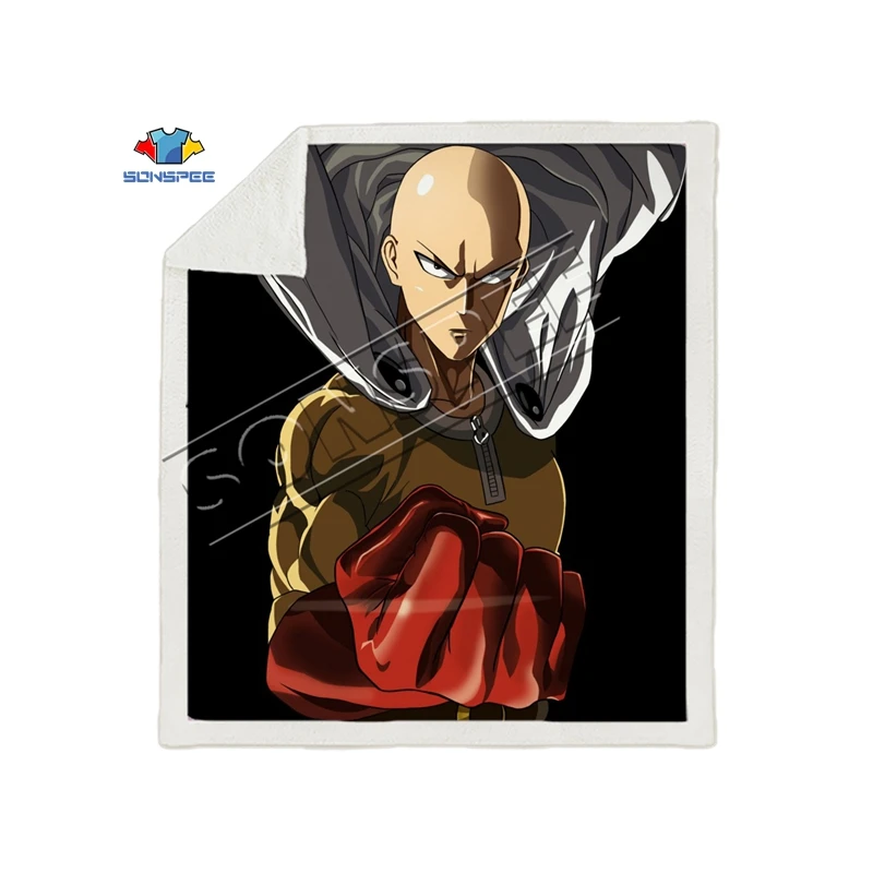 Аниме One PUNCH-MAN, Супермен, диван для путешествий, молодежное постельное белье, набивное одеяло с рисунком, покрывало для мальчиков и девочек, одеяло для путешествий - Color: 11