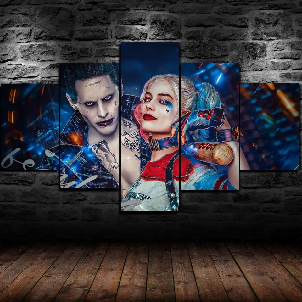 

No Framed Canvas 5Pcs HD Print Anime Game Couple Posters Wall Art Pictures Decoration Accessories Home Decor Paintings