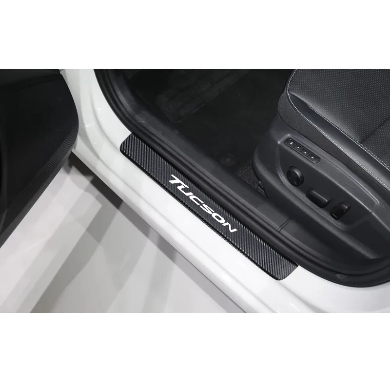 4 шт. в упаковке порога протектор Стикеры для Hyundai Tucson 2015 2016 2017 2018 2019 Декоративные