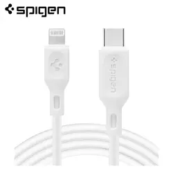 Spigen Эфирное C10CL Apple MFI Сертифицированный USB-C-Lightning Кабель PD Быстрая зарядка белый 1 м 000CA25416