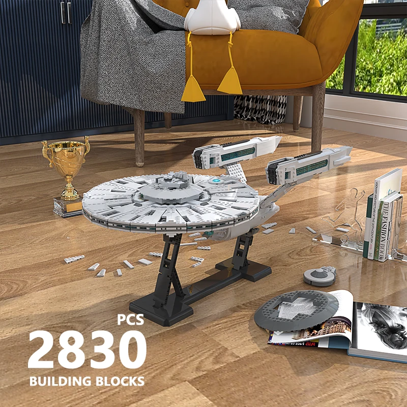 RC-6013 боевой корабль Star Battleship U.S. Enterprise NCC-1701-A Wars строительные блоки кирпичи игрушки