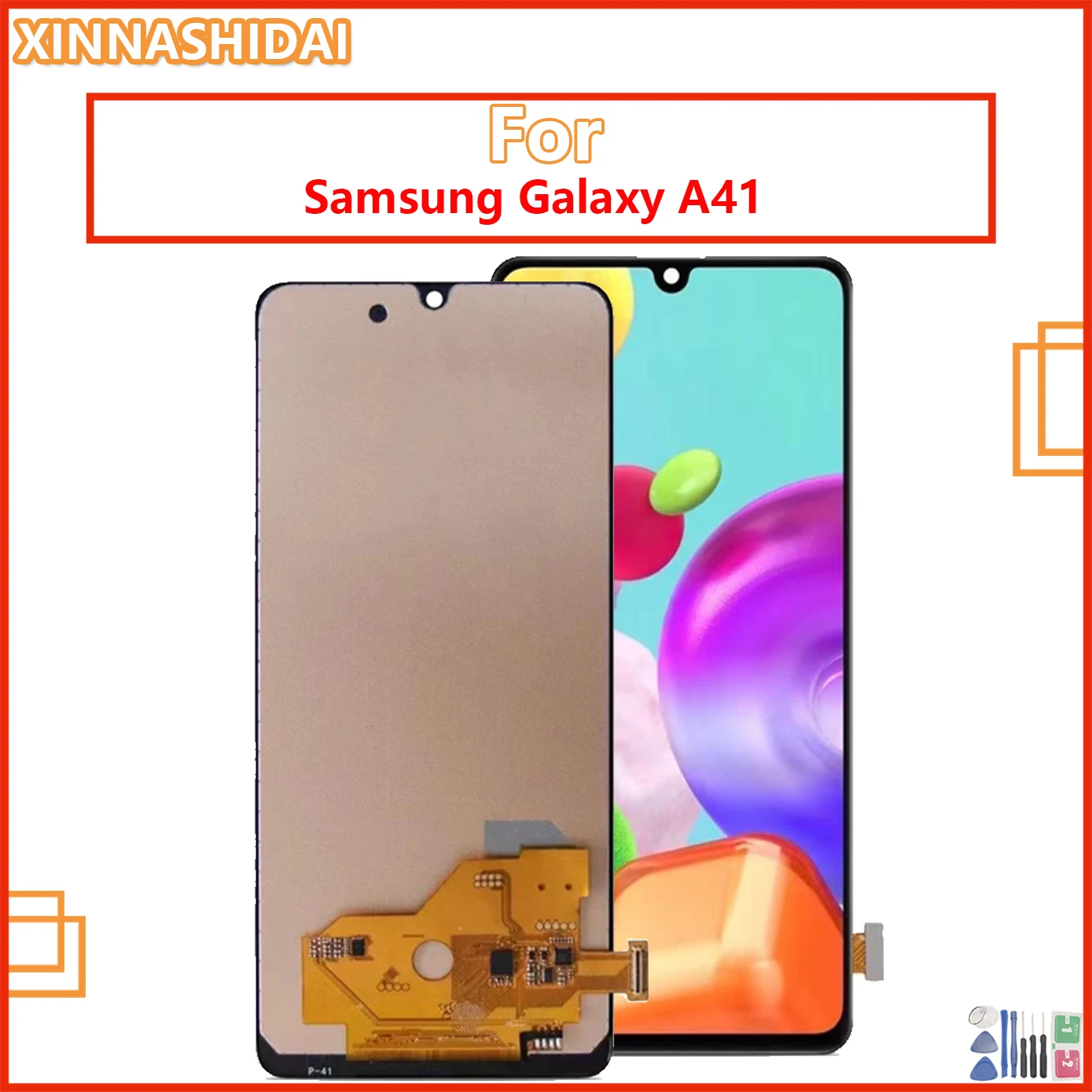 ЖК-дисплей для SAMSUNG Galaxy A41 2020 A415 SM-A415F/DSN SM-A415F/DSM сенсорный экран дигитайзер в сборе |