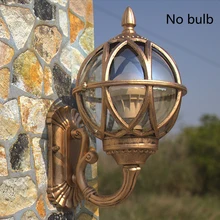 E27 винтажный настенный светильник, светильник для крыльца, фонарь для двора, садовое украшение, уличный водонепроницаемый светильник из алюминиевого сплава, бра