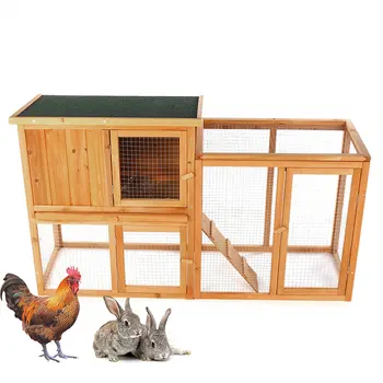 

Outdoor Chicken Coop Houses Anti-corrosion Wood Rabbit Cage Rainproof Shed Domestic Chicken Cage Wooden Chicken House
