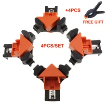 Abrazadera de resorte ajustable para carpintería, 60/90/120 grados, marco de fotos para el hogar, armario, Clip de ángulo recto, herramienta de carpintería