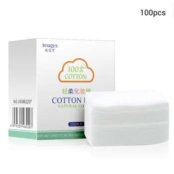

100Pcs Cotton Pads Facial Makeup Remover Organic Wipes Cosmetic Cotton Pad Gentle Organic Facial Cleansing Skin Care Beauty Tool