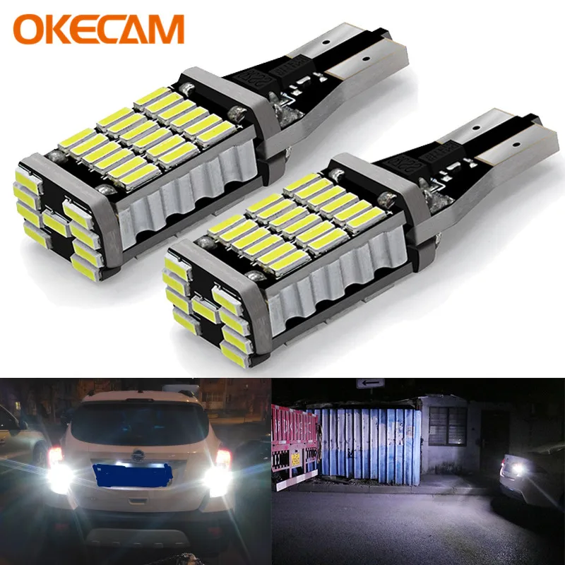 Светодиодные лампочки Canbus 2x T15 W16W стоп-сигнал заднего хода 921 без ошибок для Opel Astra