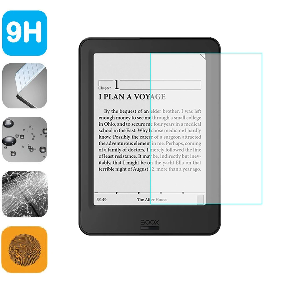 

9H Tempered Glass LCD Shield Film 6 inch Screen Protector for Onyx Boox Poke Pro