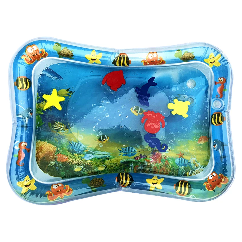 Детский водный коврик надувная подушка игровой для младенцев раннего развития детей летние Развивающие