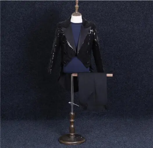 13 suit and pant S-6XL! костюм для мальчиков, смокинг с цветочным принтом для мальчиков, маленький хост, шоу, фортепиано, платье для выступлений, студийный смокинг с блестками - Цвет: 13 suit and pant