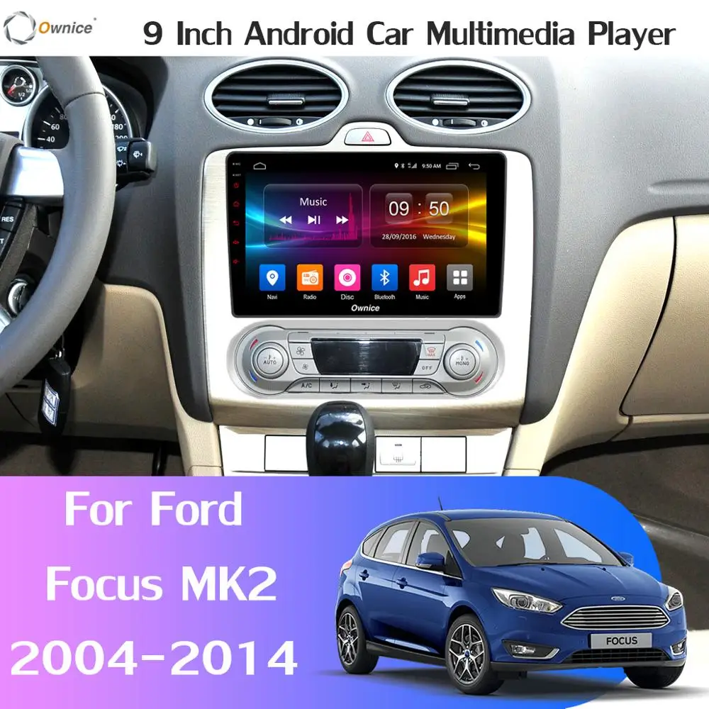 Excellent 360°4×AHD DVR Camera 4G+WiFi Android 9.0 4G+64G GPS Radio CarPlay DSP Car Multimedia Player for Ford Focus 2 MK2 AT MT 2004-2014 1