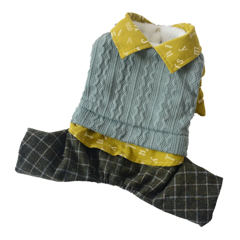 Теплая одежда для собак для маленьких пальто для собак куртка для домашних животных Одежда для чихуахуа плащи Французский бульдог Досуг решетка одежда