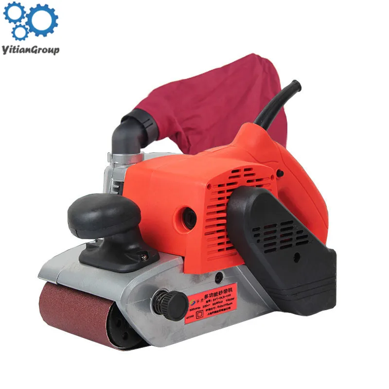 

1380W Belt Sander Portable Polishing Machine Flat Sanding Machine Woodworking Polisher With 50pcs belt