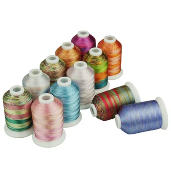 

12 Rolls Embroidery Threads Multi-function Embroidery Threads Roll DIY Threads for Shop Industry