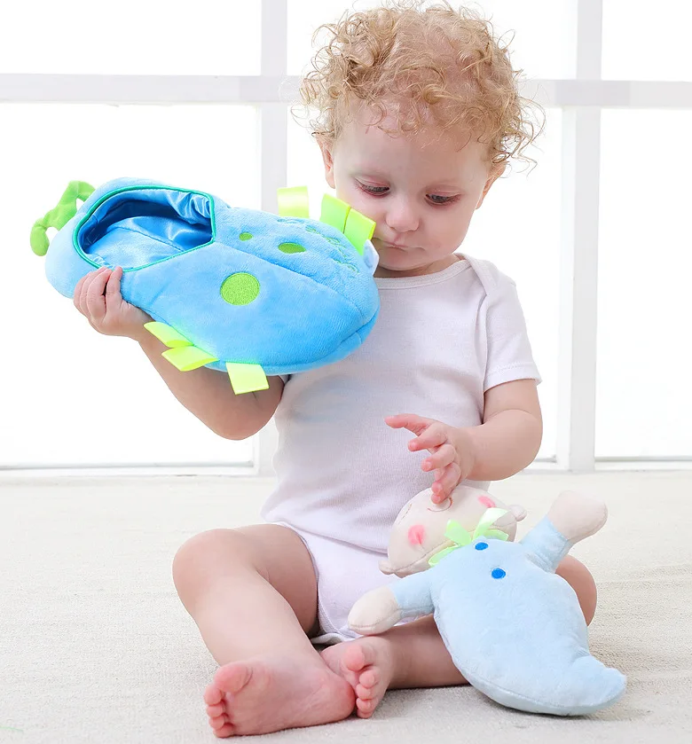 Cute Kids Baby Plush Toy Cute Pea Princess / Prince Stuffed Plant Doll Kawaii For Children Boys Girls Gift