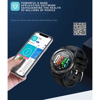 

Smart Watch Men IP67 Waterproof Full Contact Round Screen Heart Rate Fitness Tracker Smart Watch Men Or Women