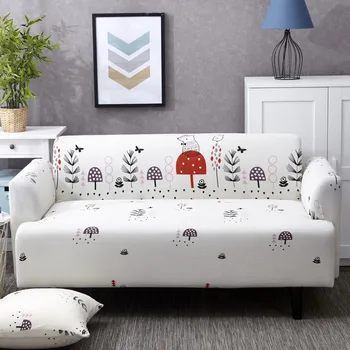 

Stretch Spandex Sofa Cover 1/2/3 Seats Couch Covers for Living Room Anti-Slip Sofa Slipcover with Elastic Bottom Protector Cover