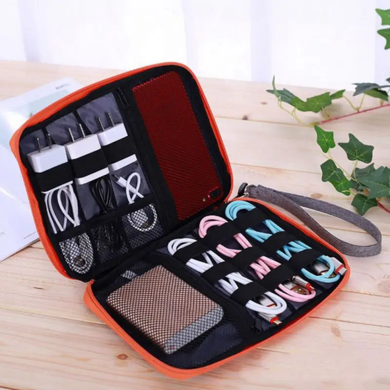 

Waterproof Travel Storage Bag Portable Electronics Digital USB Earphone Charger Data Cable Organizer Cosmetic Pouch Case